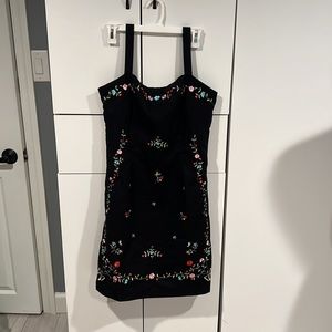 Yves Cossette Depeche Mode‎ embroidered cotton dress . Size 12